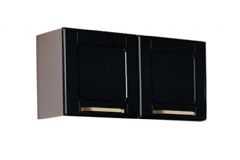 Armário Aéreo Cozinha Bertolini Colors 6000 c/2 Portas 70cm - Branco/Preto