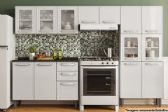 Cozinha Completa Evidence 4 Peças (2Aéreo+1Balcão+1Paneleiro) C4P59 - Bertolini