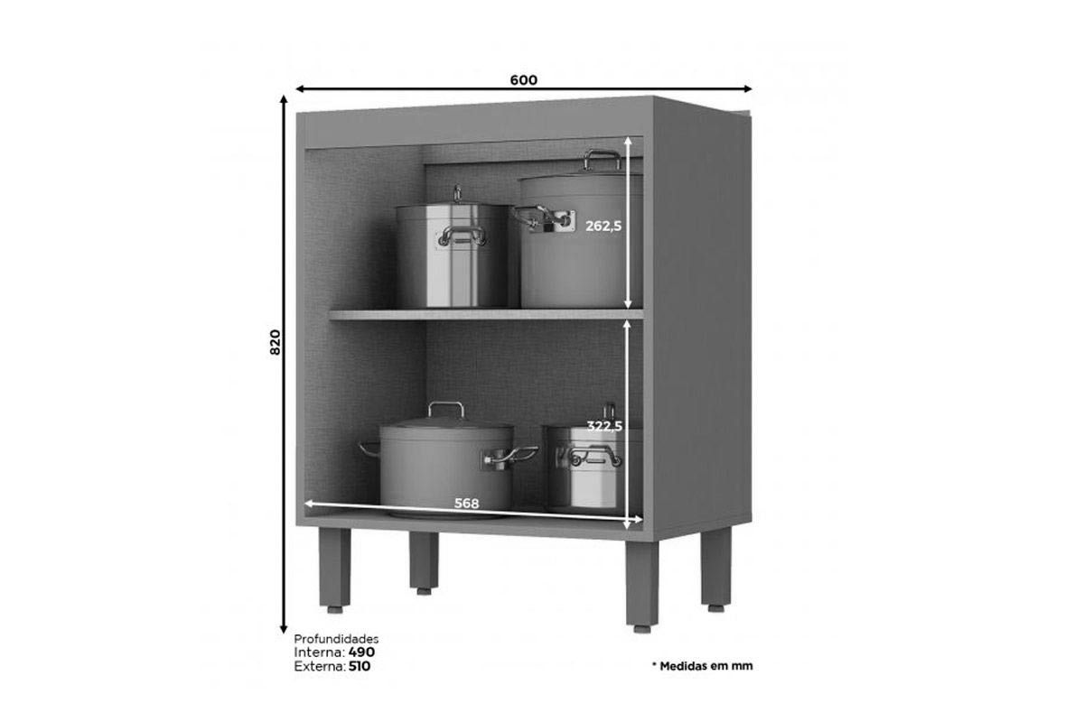 Cozinha Completa Henn 6 Peças Connect C6P06