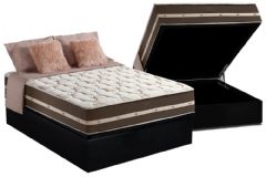 Cama Box Baú Filhão +Colchão Molas Classic Anjos