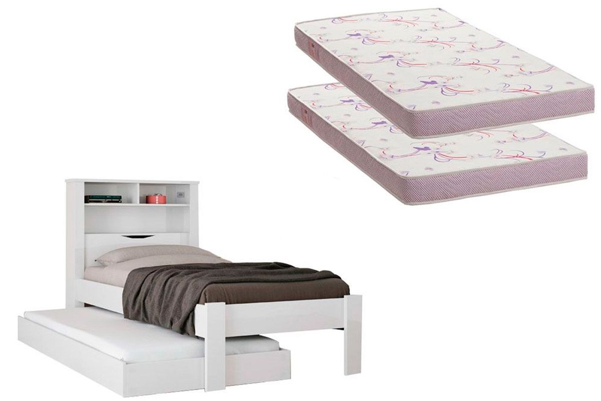 Colchão Solteiro Physical Ortobom (2un) + Bicama Invicta