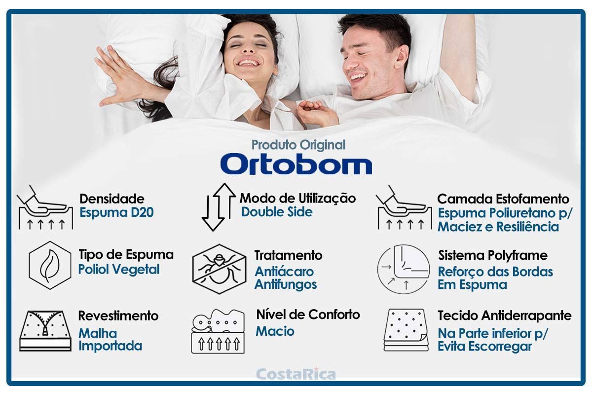 Colchão Physical Ortobom (3un) + Beliche Indy c/ Auxiliar