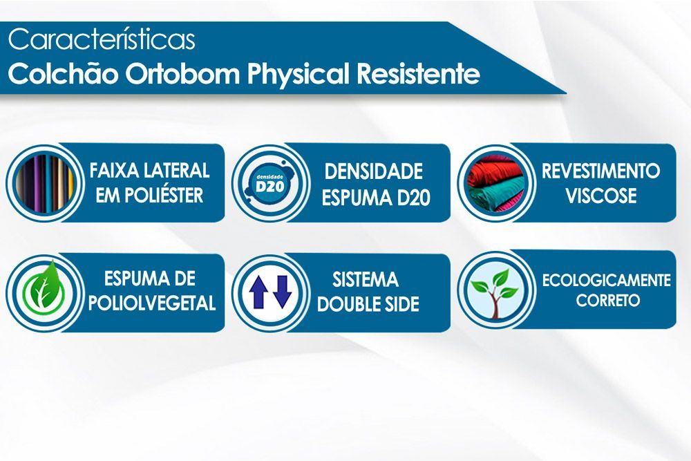 Colchão Physical Ortobom (2Un) + Beliche Indy