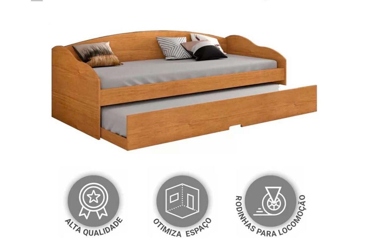 Colchão Solteiro Physical Ortobom (2un) + Sofá Cama Funny II c/ Auxiliar