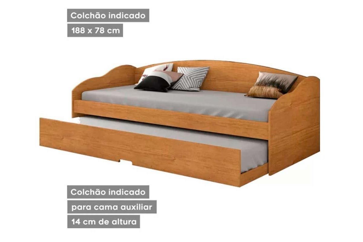 Colchão Solteiro Physical Ortobom (2un) + Sofá Cama Funny II c/ Auxiliar