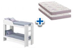 Colchão Physical Ortobom (2un) + Beliche Bia