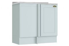 Balcão Cozinha Henn c/Tampo Americana Canto Reto c/1 Porta 84cm