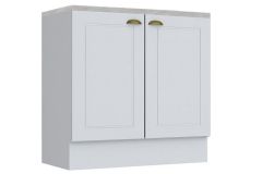 Balcão Cozinha Henn c/Tampo p/ Cooktop Americana c/2 Portas 80cm