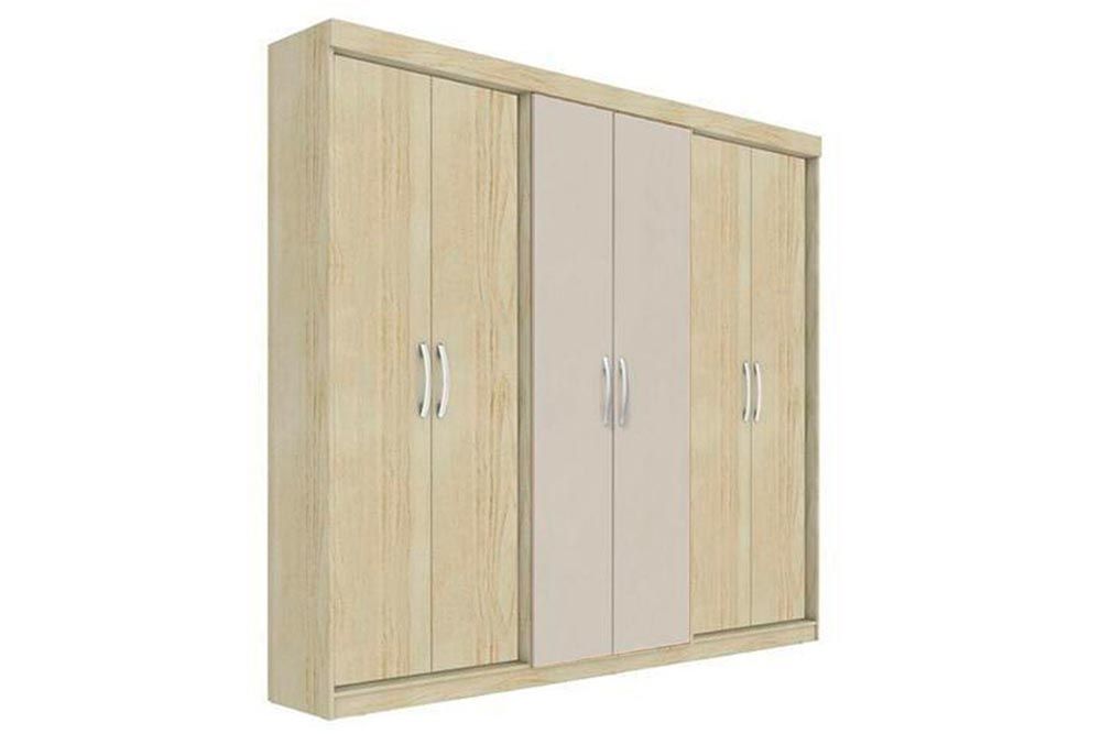 Guarda Roupa Casal 6 Portas e 2 Gavetas PH1675 Herval Guarda Roupa Casal 6 Portas e 2 Gavetas PH1675 Herval