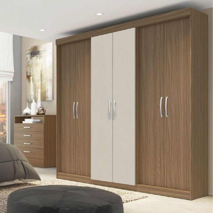 Guarda Roupa Casal 6 Portas e 2 Gavetas PH1675 Herval Guarda Roupa Casal 6 Portas e 2 Gavetas PH1675 Herval