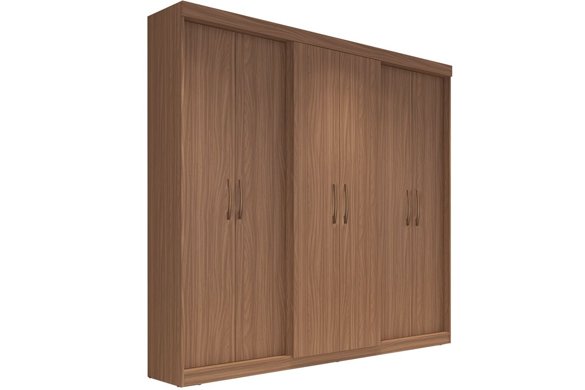 Guarda Roupa Casal 6 Portas e 2 Gavetas PH1675 HervalCarvalho Vermontt Guarda Roupa Casal 6 Portas e 2 Gavetas PH1675 HervalCarvalho Vermontt
