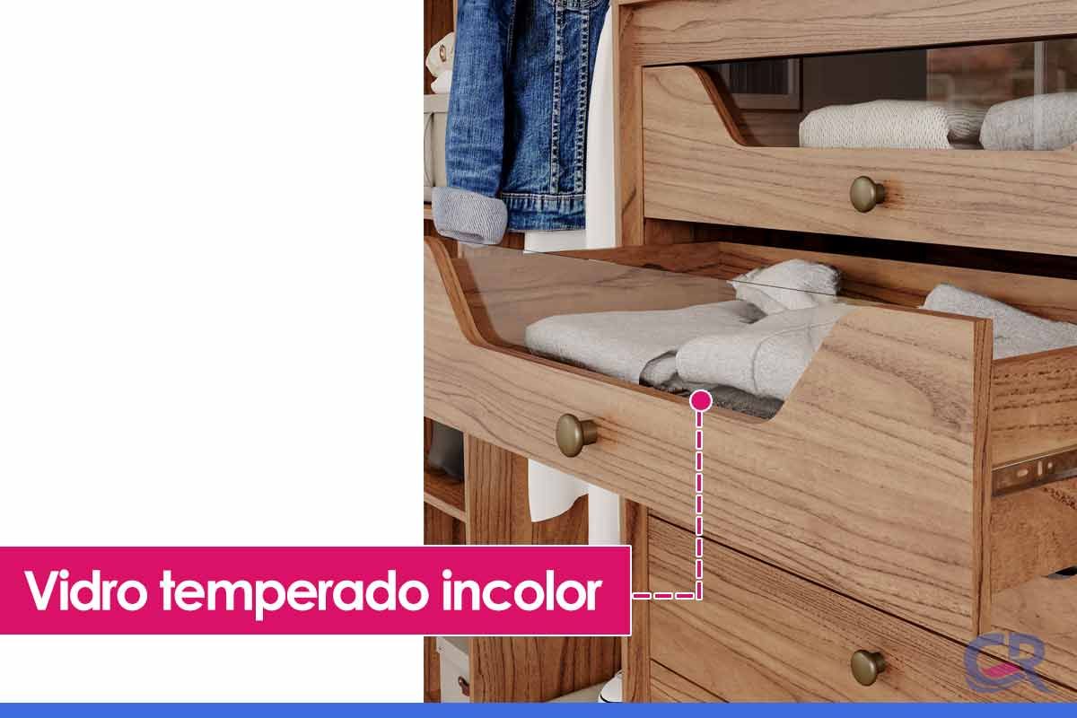 Guarda Roupa Casal 6 Portas (2 c/Espelho) e 6 Gavetas c/Pés Guarapari Panan Guarda Roupa Casal 6 Portas (2 c/Espelho) e 6 Gavetas c/Pés Guarapari Panan