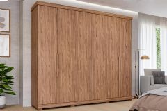 Guarda Roupa Casal 6 Portas e 6 Gavetas c/Pés Guarapari Panan