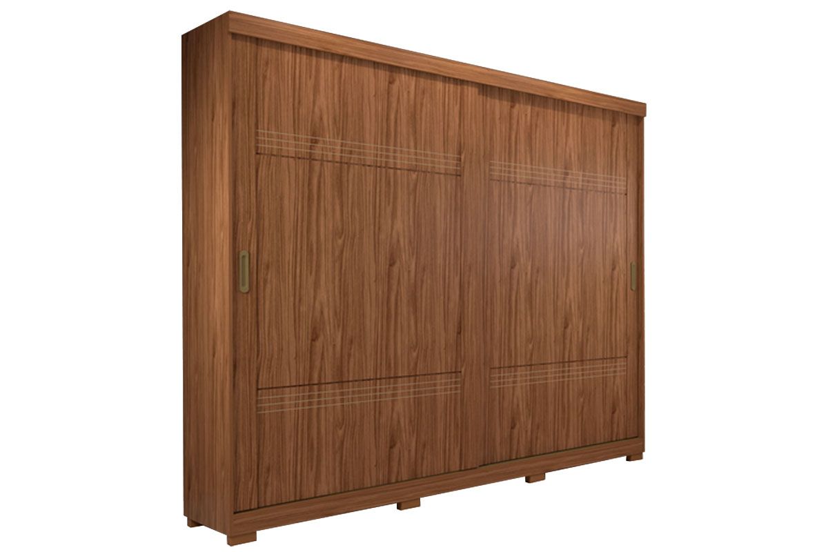 Guarda Roupa Casal 2 Portas de Correr e 4 Gavetas c/Pés Blumenau Panan Guarda Roupa Casal 2 Portas de Correr e 4 Gavetas c/Pés Blumenau Panan