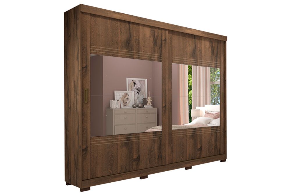 Guarda Roupa Casal 2 Portas de Correr c/Espelho e 4 Gavetas c/Pés Blumenau Panan Guarda Roupa Casal 2 Portas de Correr c/Espelho e 4 Gavetas c/Pés Blumenau Panan