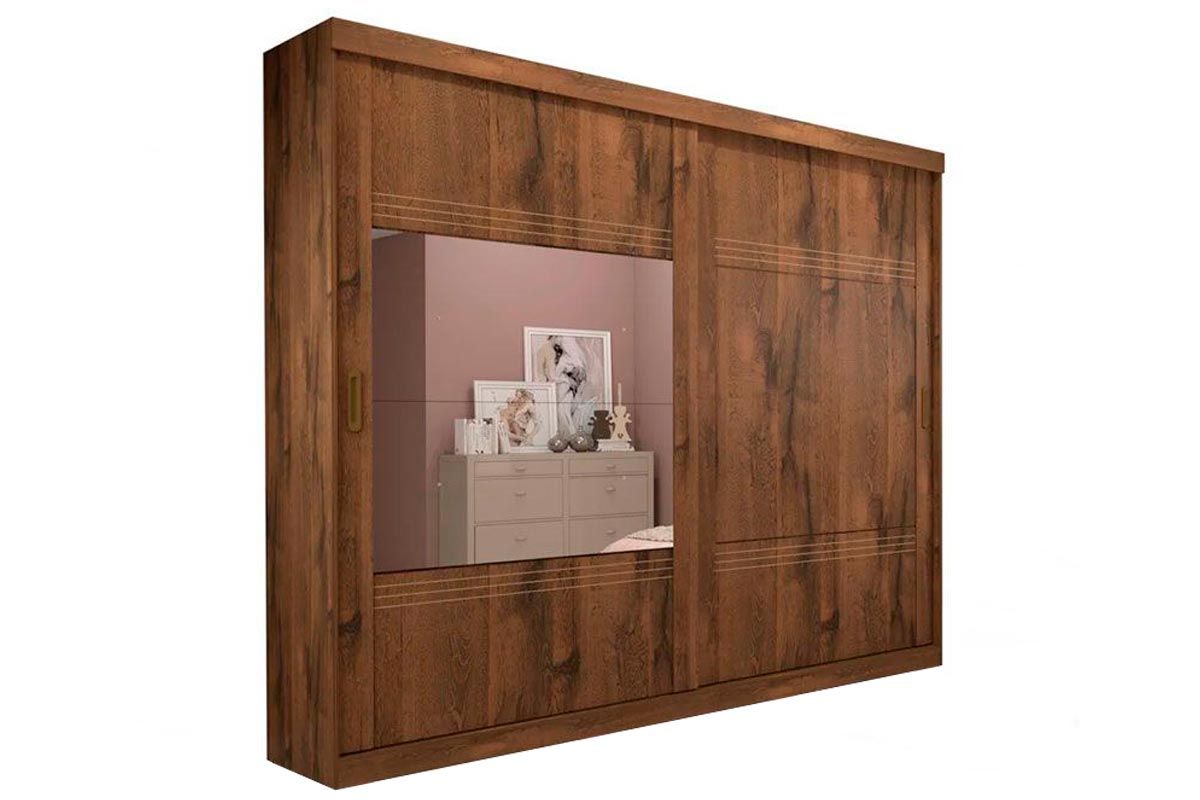 Guarda Roupa Casal 2 Portas de Correr c/Espelho e 4 Gavetas Blumenau Panan Guarda Roupa Casal 2 Portas de Correr c/Espelho e 4 Gavetas Blumenau Panan
