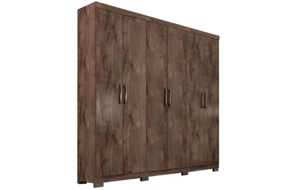 Guarda Roupa Casal 6 Portas e 3 Gavetas Clara Panan Guarda Roupa Casal 6 Portas e 3 Gavetas Clara Panan