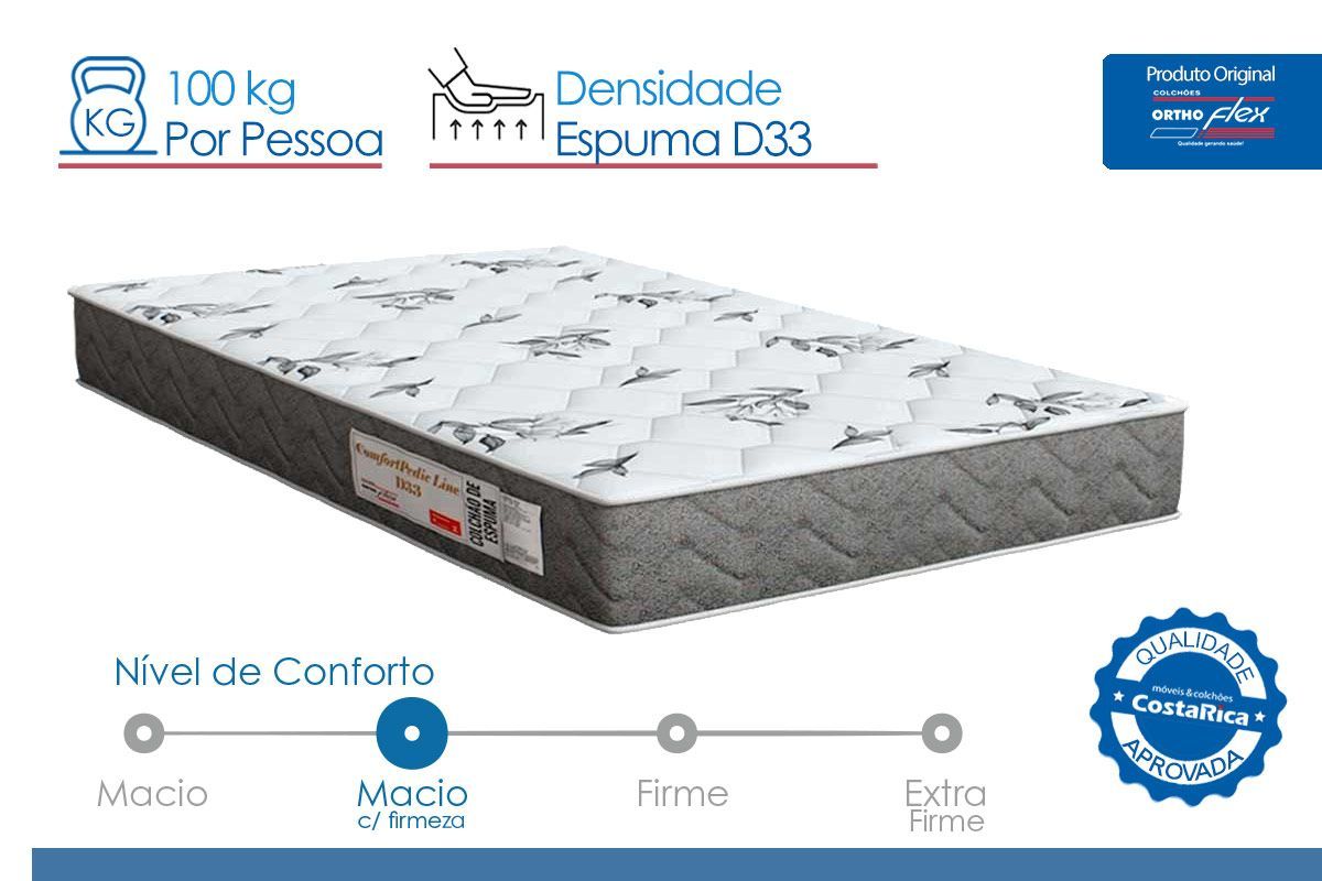 Colchão D33 Orthoflex Comfortpedic Line Colchão D33 Orthoflex Comfortpedic Line