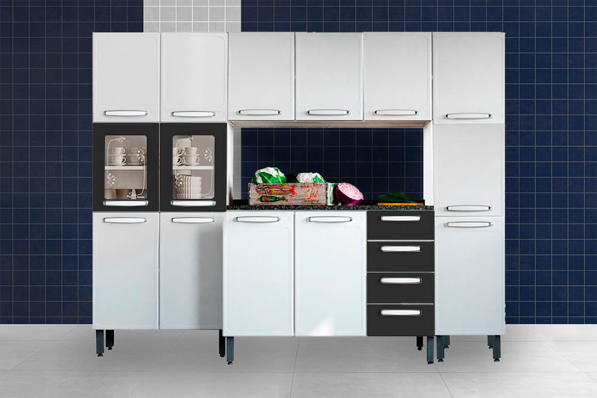 Cozinha Completa Bertolini 4 Peças Aço Evidence C4P43