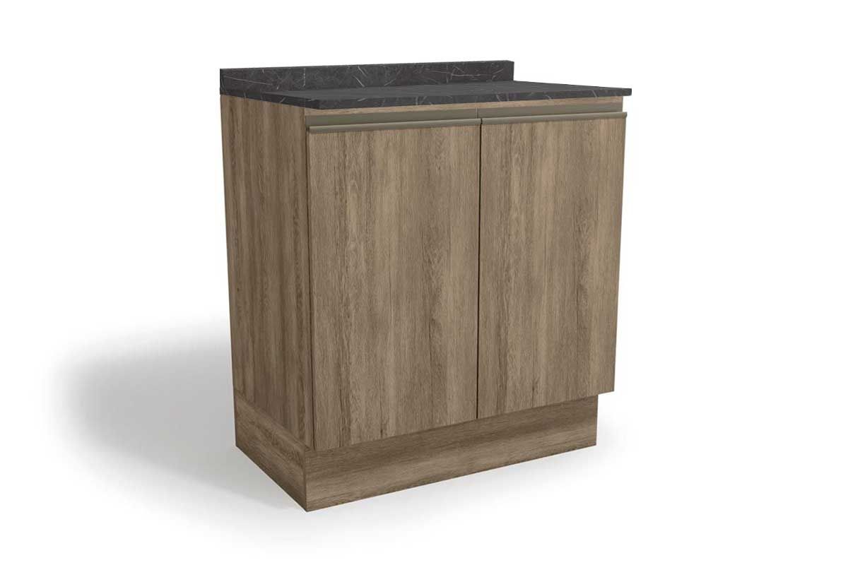 Balcão Cozinha Kappesberg c/Tampo Maxxi G744 c/2 Portas 80cm