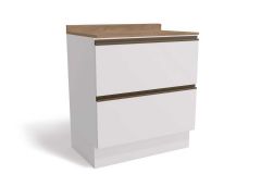 Balcão Cozinha Kappesberg c/Tampo Maxxi G755 c/2 Gavetas 80cm