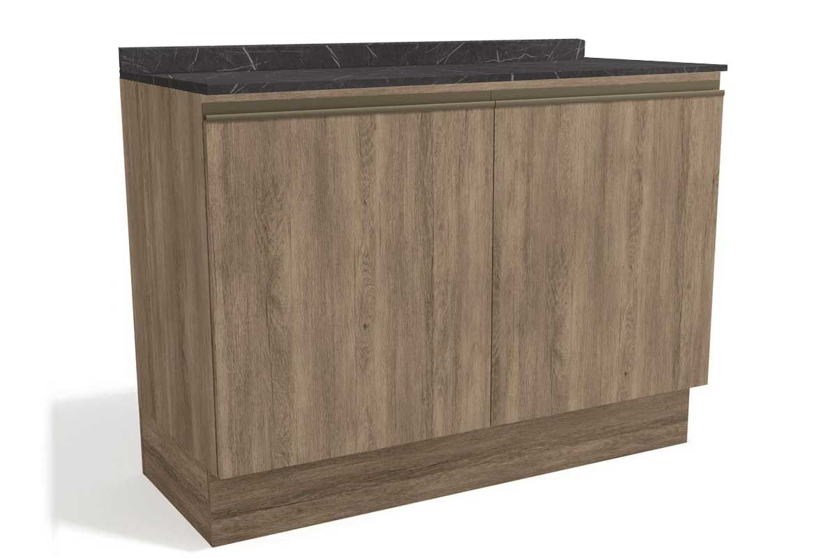 Balcão Cozinha Kappesberg c/Tampo Maxxi G745 c/2 Portas 120cm