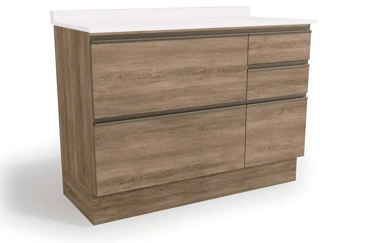 Balcão Cozinha Kappesberg c/Tampo Maxxi G746 c/1 Porta e 4 Gavetas 120cm
