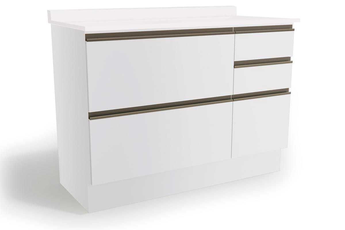 Balcão Cozinha Kappesberg c/Tampo Maxxi G746 c/1 Porta e 4 Gavetas 120cm