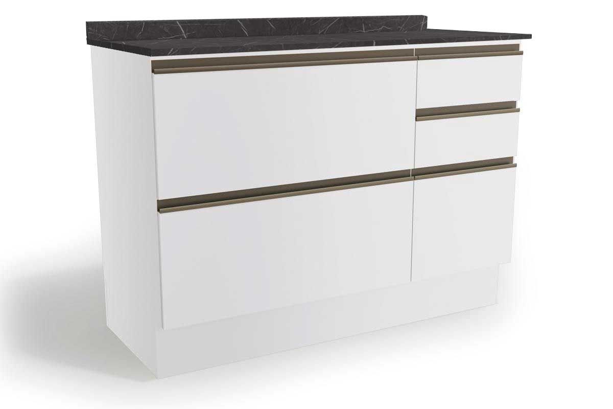 Balcão Cozinha Kappesberg c/Tampo Maxxi G746 c/1 Porta e 4 Gavetas 120cm