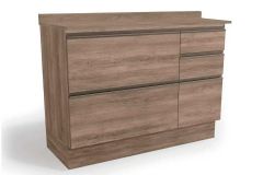 Balcão Cozinha Kappesberg c/Tampo Maxxi G746 c/1 Porta e 4 Gavetas 120cm