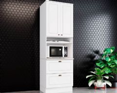 Paneleiro de Cozinha Americana c/ 2 Portas 1 Nicho p/ forno e 2 Gavetas 71x220cm - Henn