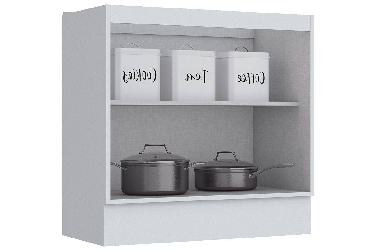 Balcão Cozinha Henn Americana c/2 Portas s/Tampo 80cm
