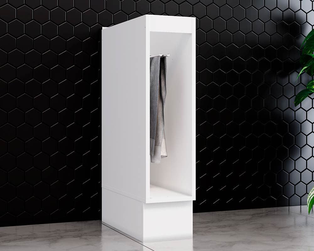 Balcão de Cozinha Americana c/ Porta Toalha s/Tampo 20cm - HennBranco