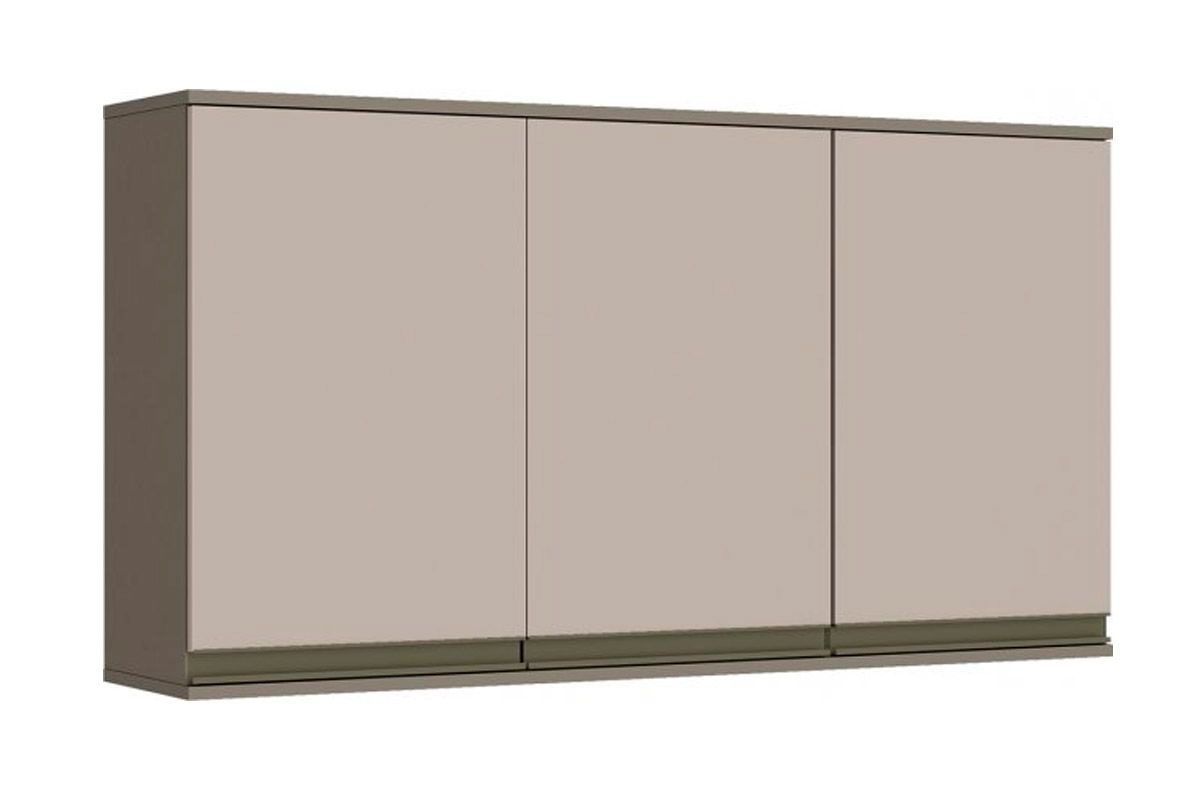 Armário Aéreo Cozinha Henn Connect c/3 Portas 120cmDuna/Cristal Armário Aéreo Cozinha Henn Connect c/3 Portas 120cmDuna/Cristal