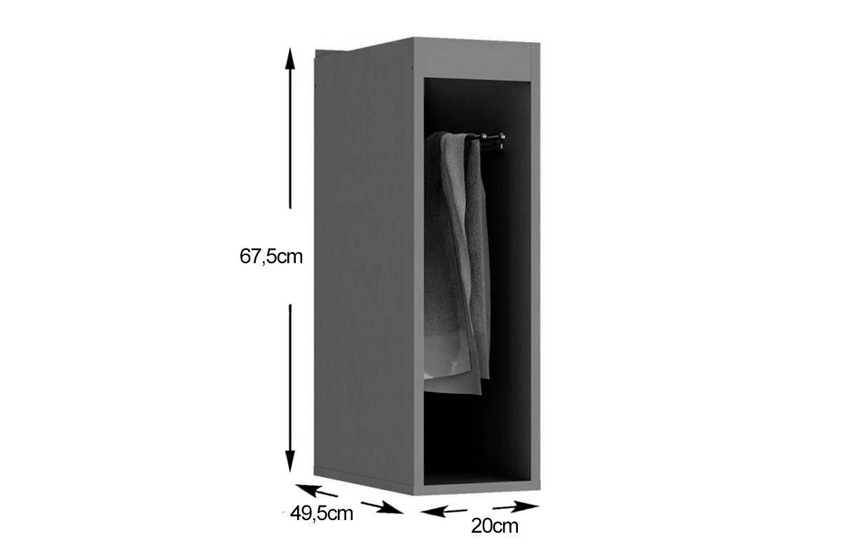 Balcão Cozinha Henn Toalheiro Connect s/Tampo 20cm