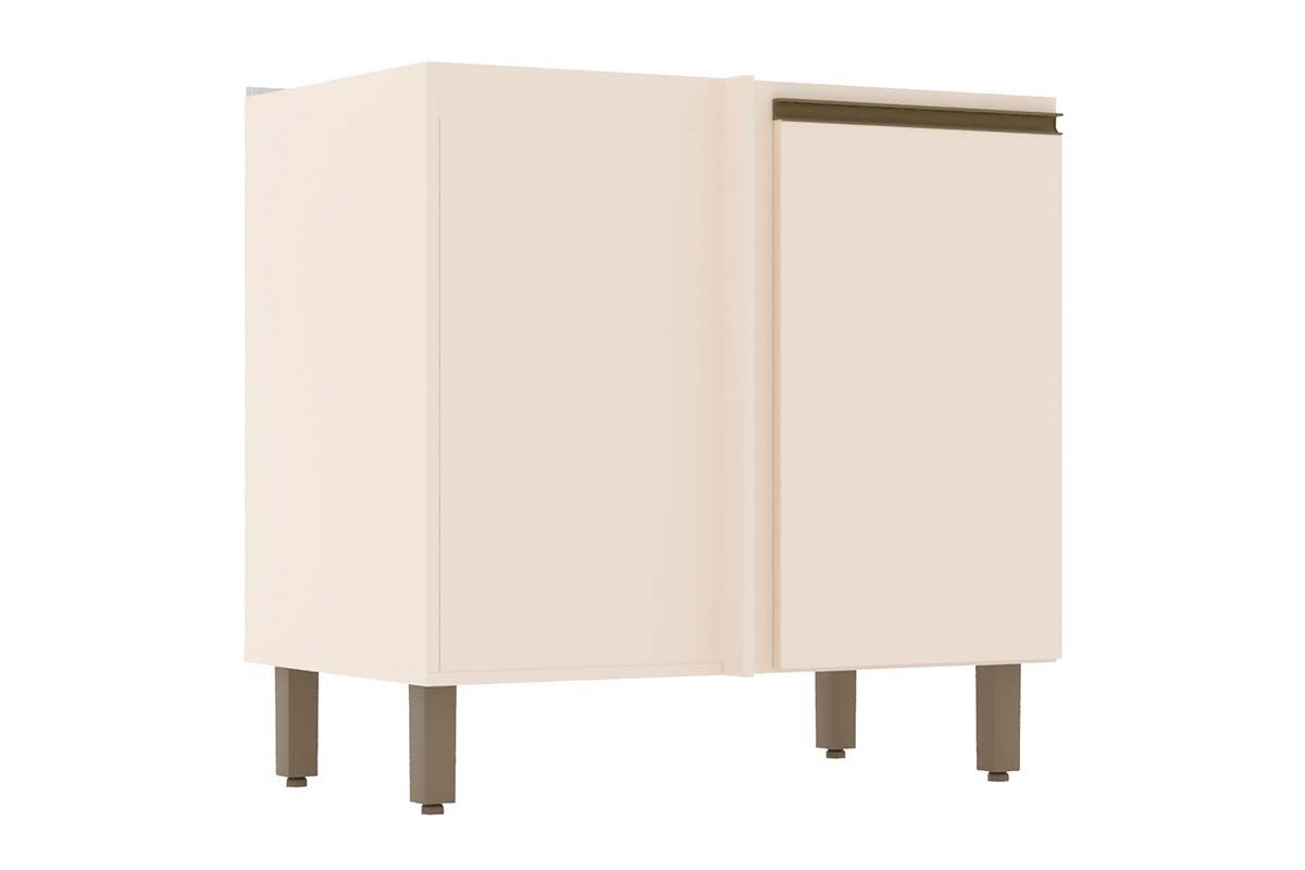 Balcão Cozinha Henn Connect Canto c/1 Porta s/Tampo 84cm