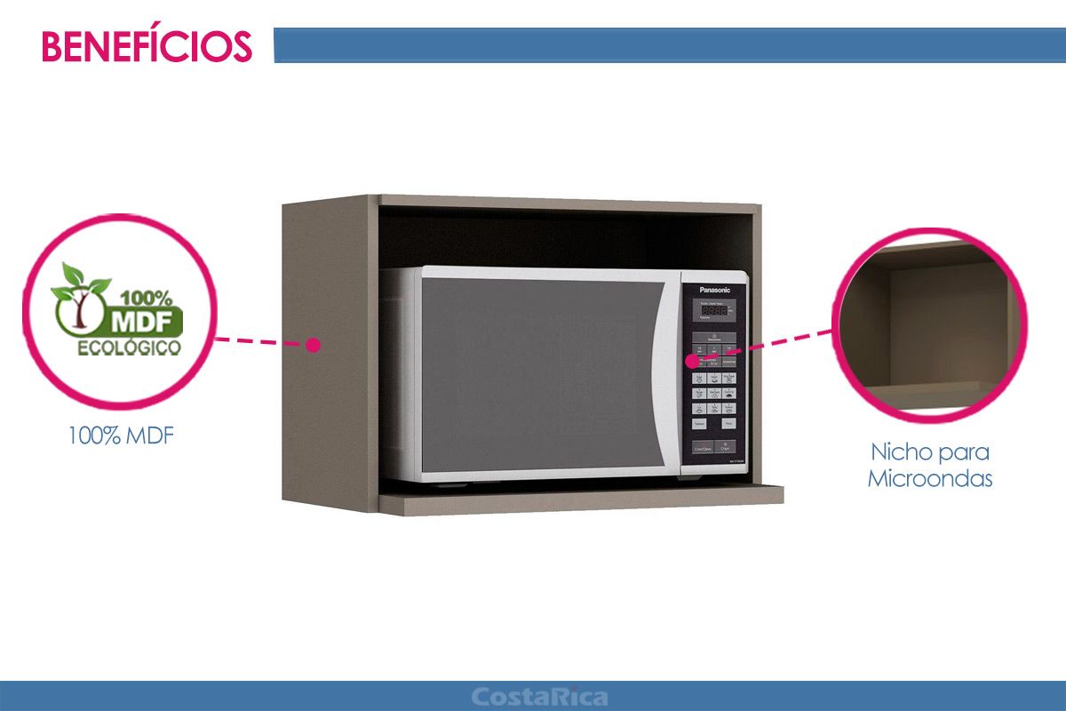 Nicho p/ Cozinha Henn Connect Microondas 60cm Nicho p/ Cozinha Henn Connect Microondas 60cm