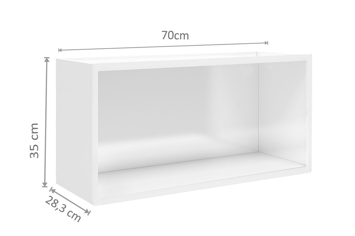 Armário Aéreo Cozinha Bertolini Múltipla 6000 c/2 Portas 70cm