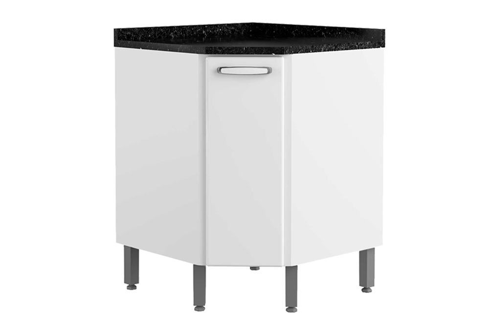Balcão Cozinha Bertolini c/Tampo Canto Oblíquo Evidence 7115 c/1 Porta 68cm
