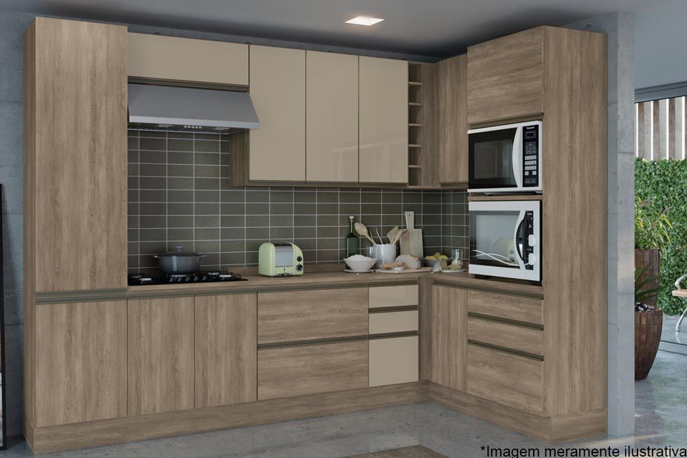 Armário Aéreo Cozinha Kappesberg Canto Maxxi G768 c/1 Porta 98cm