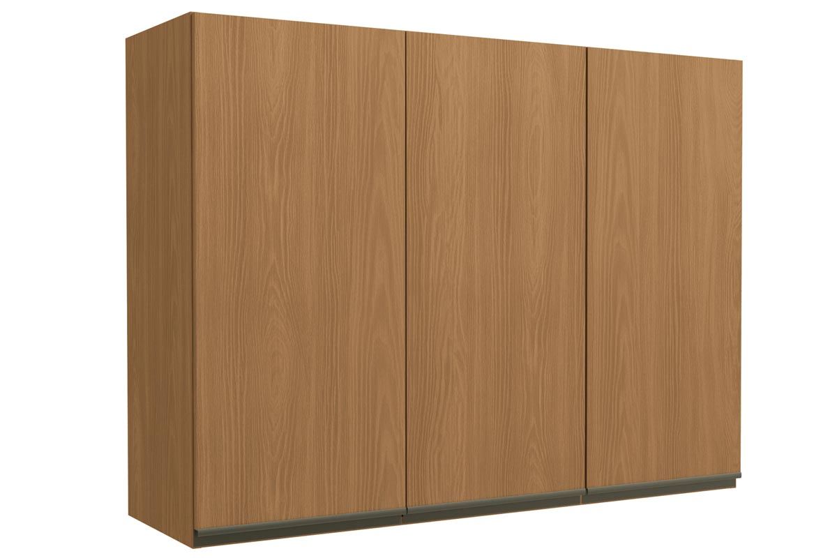 Armário Aéreo Cozinha Kappesberg Maxxi G766 c/3 Portas 120cmCanela