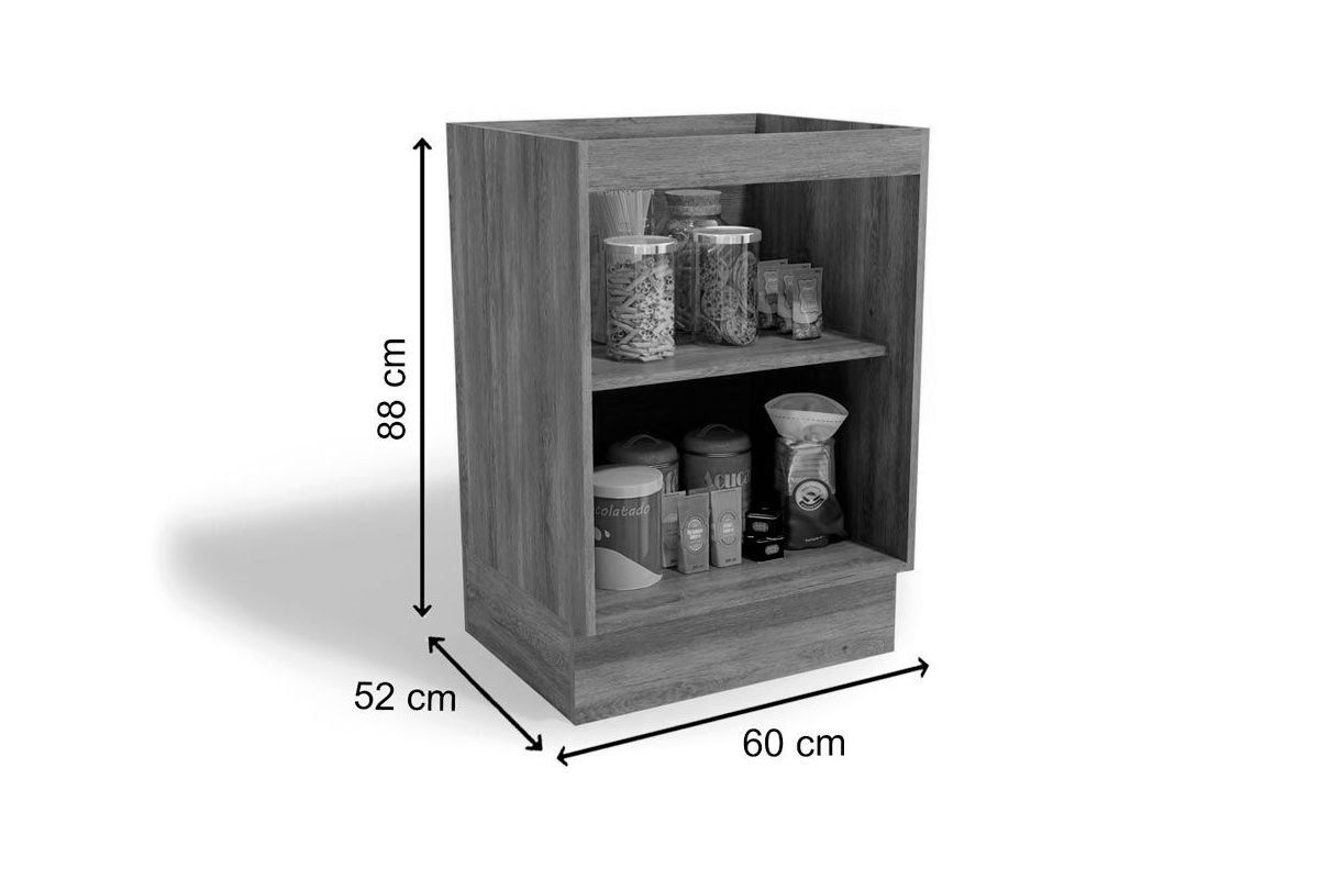 Balcão Cozinha Kappesberg Maxxi G742 c/1 Porta s/Tampo 60cm Balcão Cozinha Kappesberg Maxxi G742 c/1 Porta s/Tampo 60cm