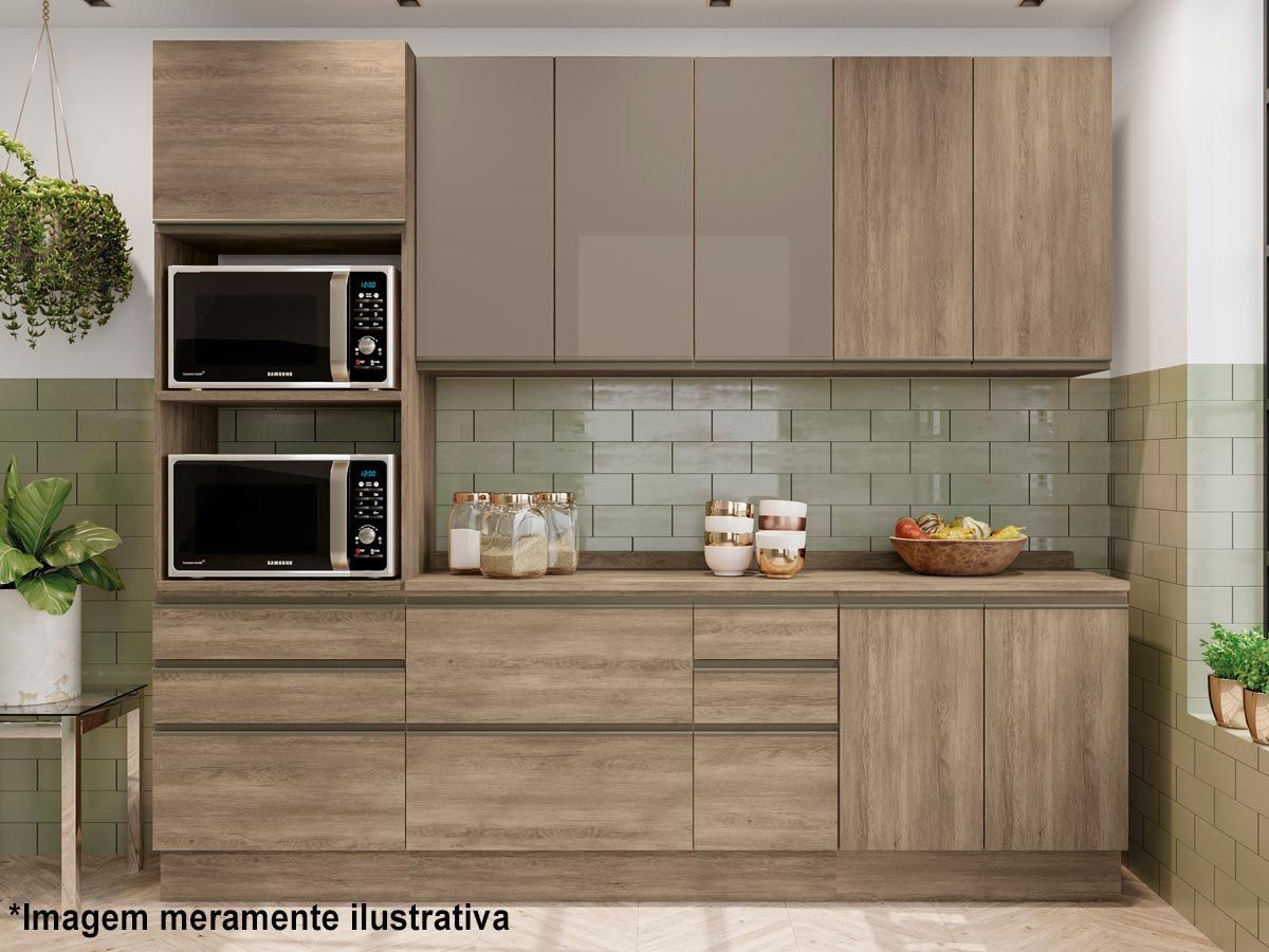 Balcão Cozinha Kappesberg Maxxi G744 c/2 Portas s/Tampo 80cm