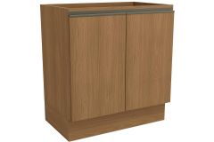 Balcão Cozinha Kappesberg Maxxi G744 c/2 Portas s/Tampo 80cm - Canela