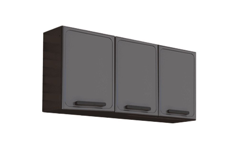 Armário Aéreo Cozinha Bertolini Estilo 7008 c/3 Portas 120cm