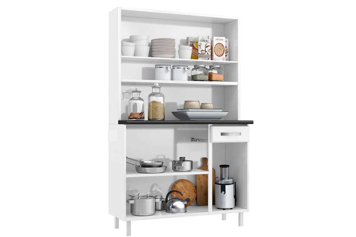 Cozinha Compacta Telasul Kit Rubi Smart Aço c/6 Portas e 1 Gaveta 105cm Cozinha Compacta Telasul Kit Rubi Smart Aço c/6 Portas e 1 Gaveta 105cm