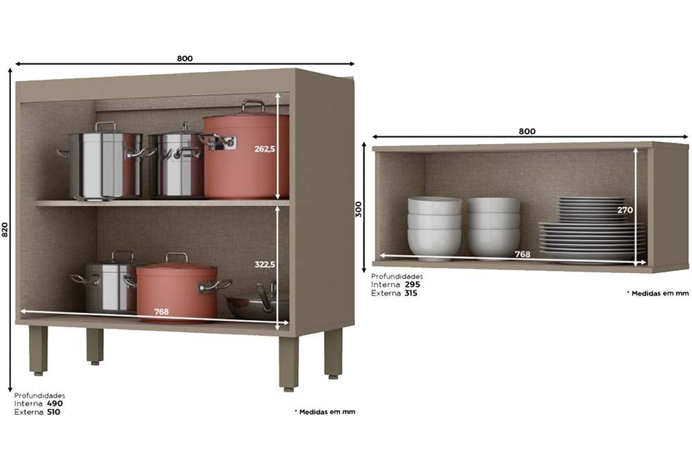 Cozinha Completa Henn 8 Peças Connect C8P14