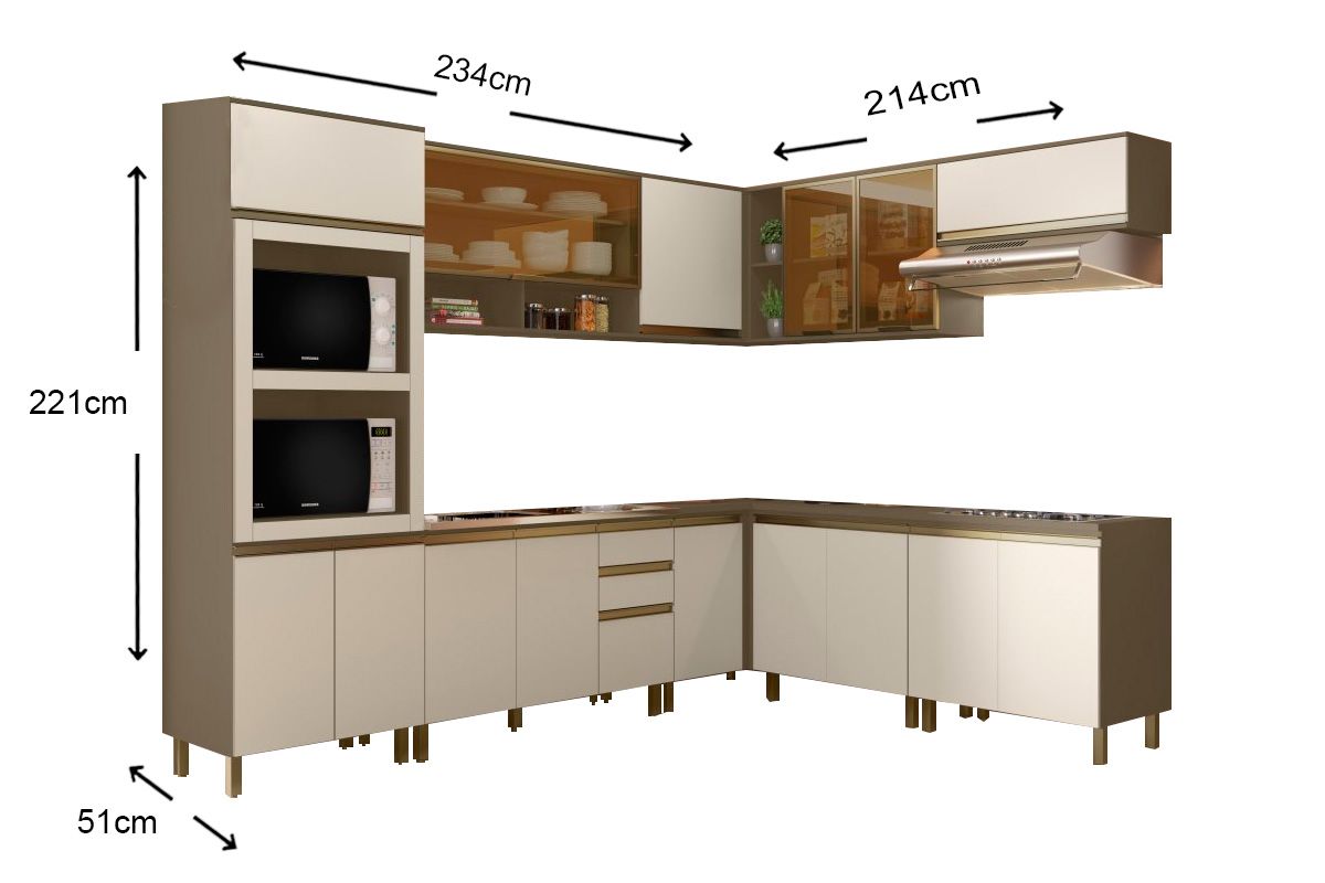 Cozinha Completa Henn 13 Peças Connect C13P02