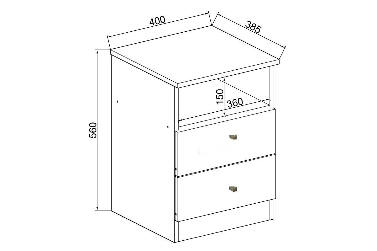 Mesa Cabeceira Irlanda c/2 Gavetas Genialflex Mesa Cabeceira Irlanda c/2 Gavetas Genialflex