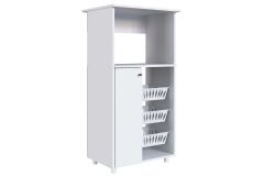 Balcão Fruteira Cozinha Josi c/ 1 Porta 1 Nicho e 3 Cestos - Genialflex